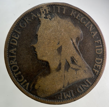 1896 Victoria One Penny Coin | Collectable Grade
