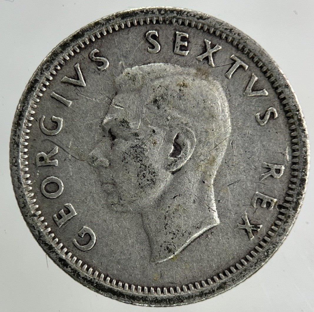 1949 South Africa Sixpence Silver Coin | Collectable Grade