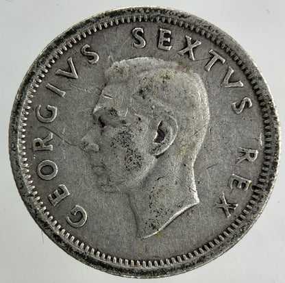 1949 South Africa Sixpence Silver Coin | Collectable Grade