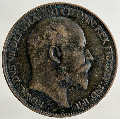 1904 Edward VII Farthing Coin | Fine Collectable Grade
