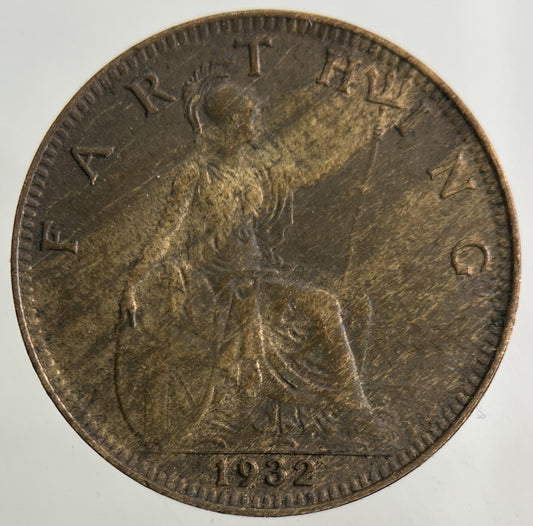 1932 George V Farthing Coin | Fine Collectable Grade