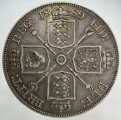 1889 Victoria Double Florin Silver Coin | Very High Grade