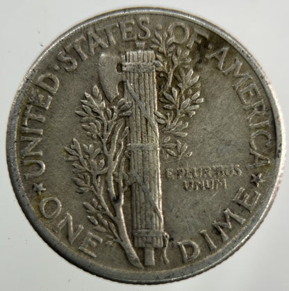 1944 US USA Mercury Dime Silver Coin | Fine Collectable Grade