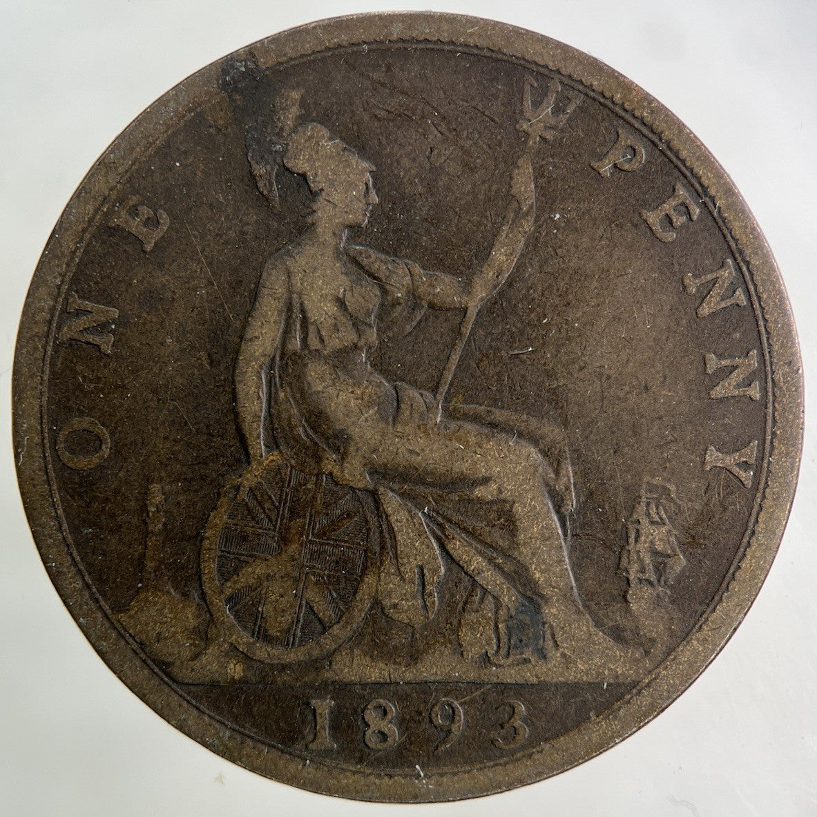 1893 Victoria One Penny Coin | Collectable Grade