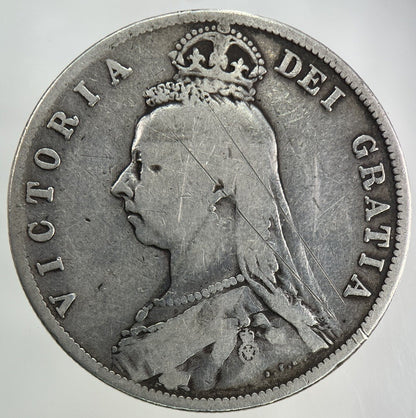 1888 Victoria Half - Crown Silver Coin | Collectable Grade