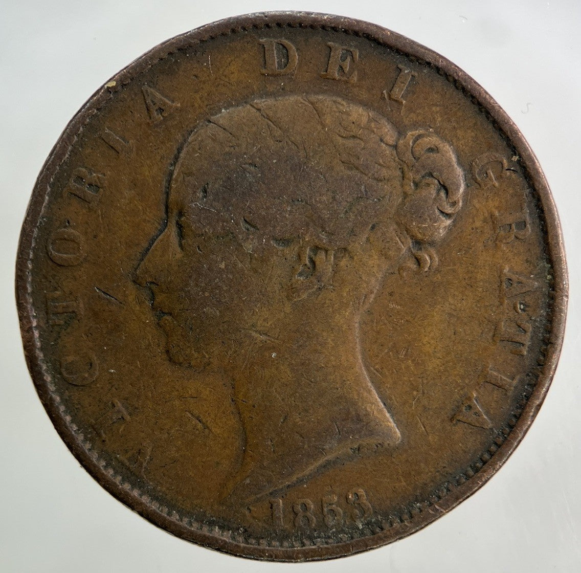 1853 Victoria Half - Penny Coin | Collectable Grade