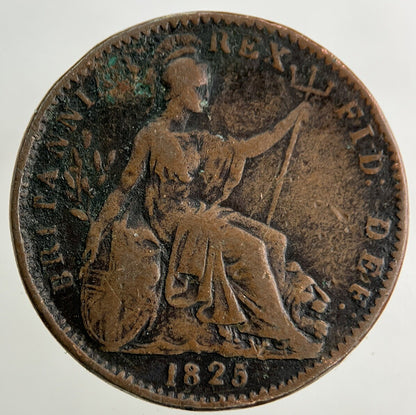 1825 George IV Farthing Coin | Fine Collectable Grade