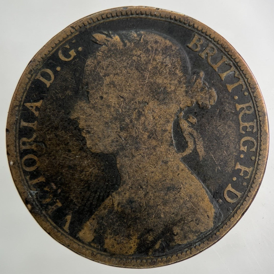 1891 Victoria One Penny Coin | Collectable Grade