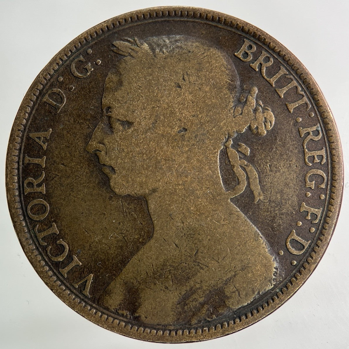 1891 Victoria One Penny Coin | Fine Collectable Grade
