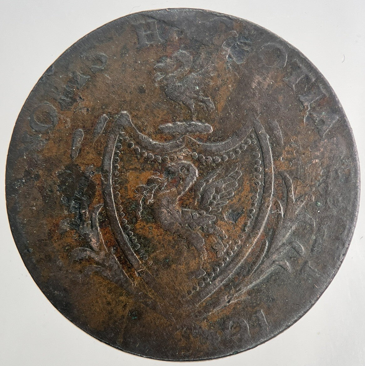 1791 Liverpool Half - Penny Token Coin | Fine Collectable Grade | a6817