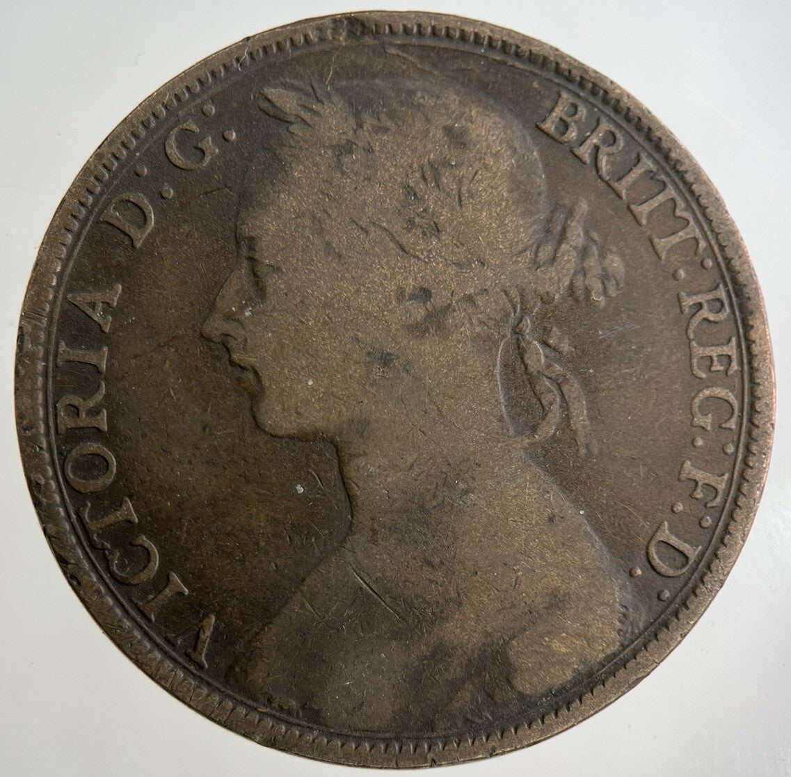 1893 Victoria One Penny Coin | Collectable Grade