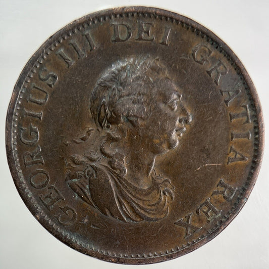 1799 George III 3rd Half - Penny Coin | Fine Collectable Grade