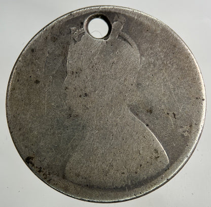 India Half Rupee Silver Coin | Fair Grade