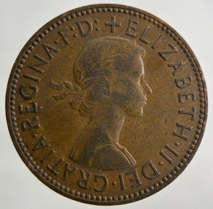 1958 Elizabeth II 2nd Half - Penny Coin | Fine Collectable Grade