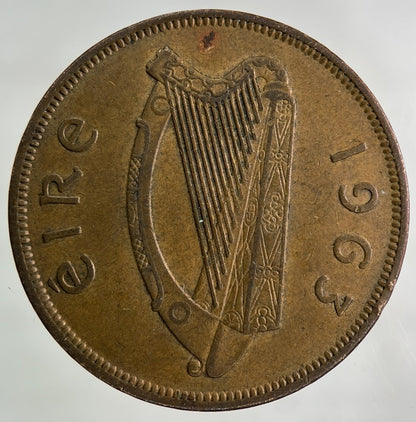 1963 Irish One Penny Coin | Fine Collectable Grade