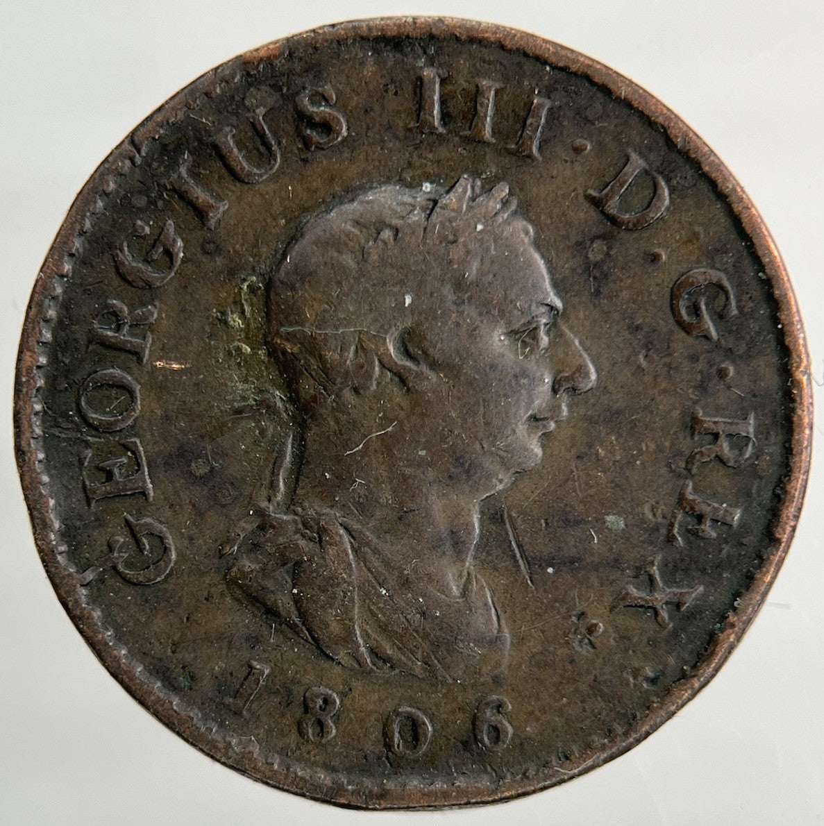 1806 George III 3rd Farthing Coin | Fine Collectable Grade