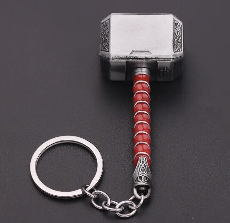 Heavy Thor Hammer Shaped Keyring Premium Keychain Gift UK