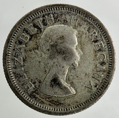 1956 South Africa Sixpence Silver Coin | Collectable Grade