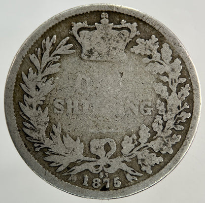 1875 Victoria Shilling Silver Coin | Collectable Grade