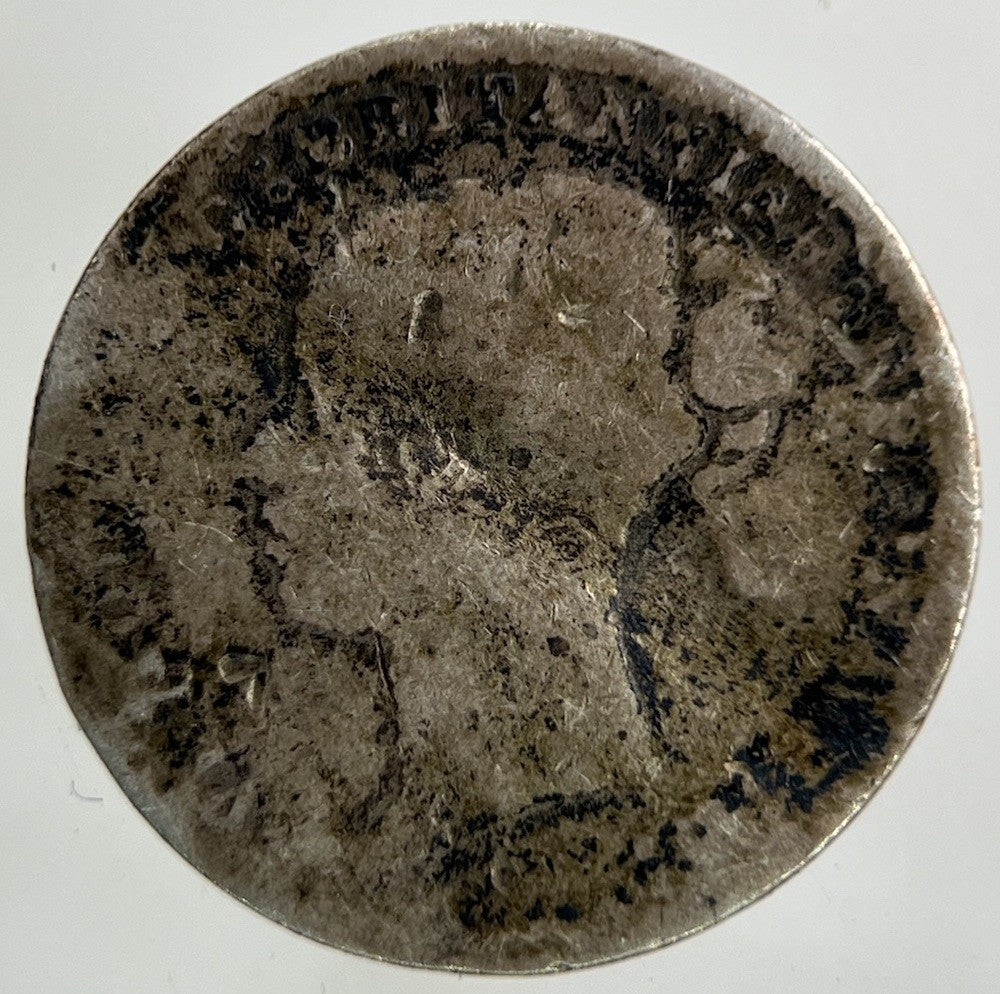 British Victoria Threepence Silver Coin | Worn Grade