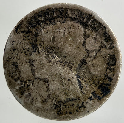 British Victoria Threepence Silver Coin | Worn Grade