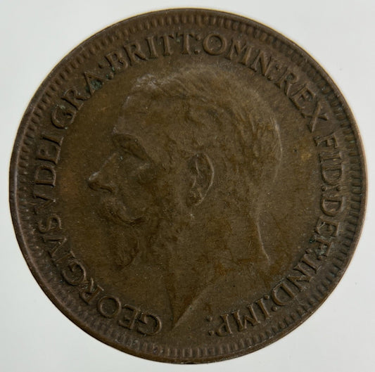 1928 George V Farthing Coin | Fine Collectable Grade