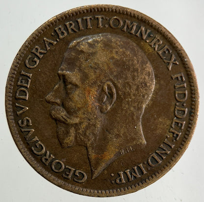1918 George V Farthing Coin | Fine Collectable Grade