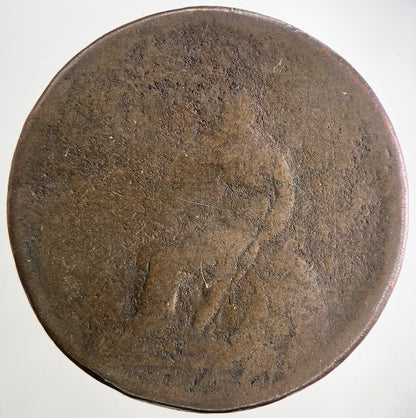 British George III 3rd One Penny Coin | Worn Grade | a9583