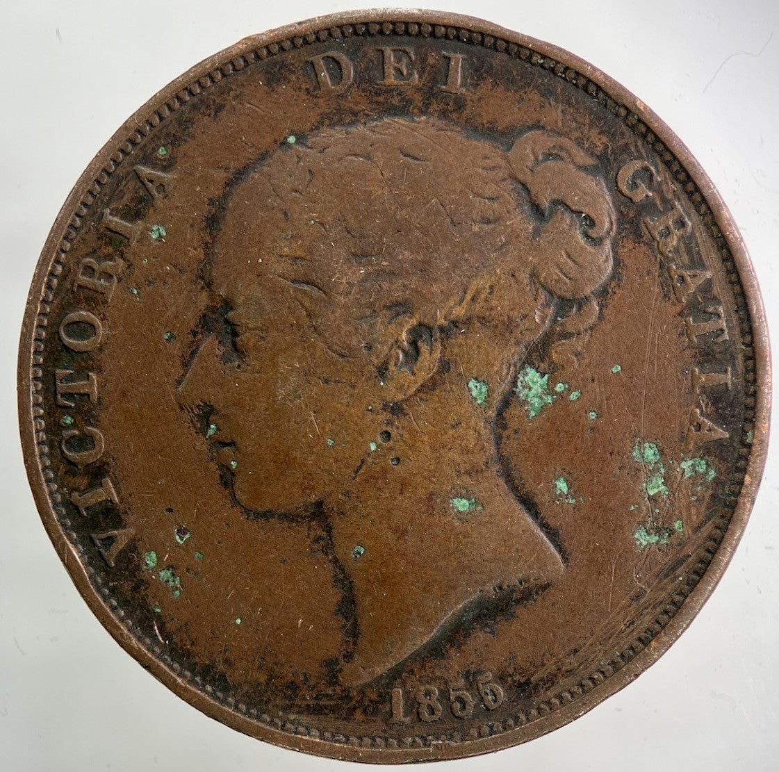 1855 Victoria One Penny Coin | Collectable Grade