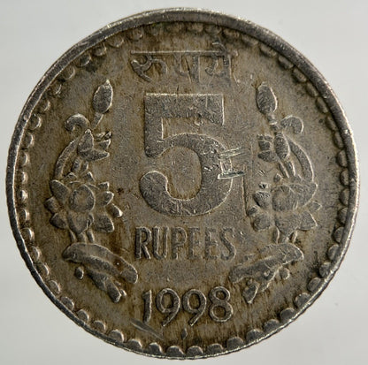1998 India 5 Rupees Coin | Collectable Grade