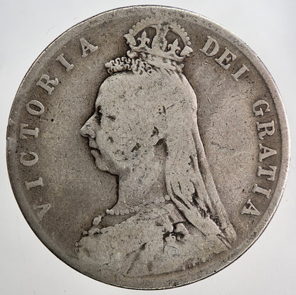 1891 Victoria Half - Crown Silver Coin | Collectable Grade | a6775