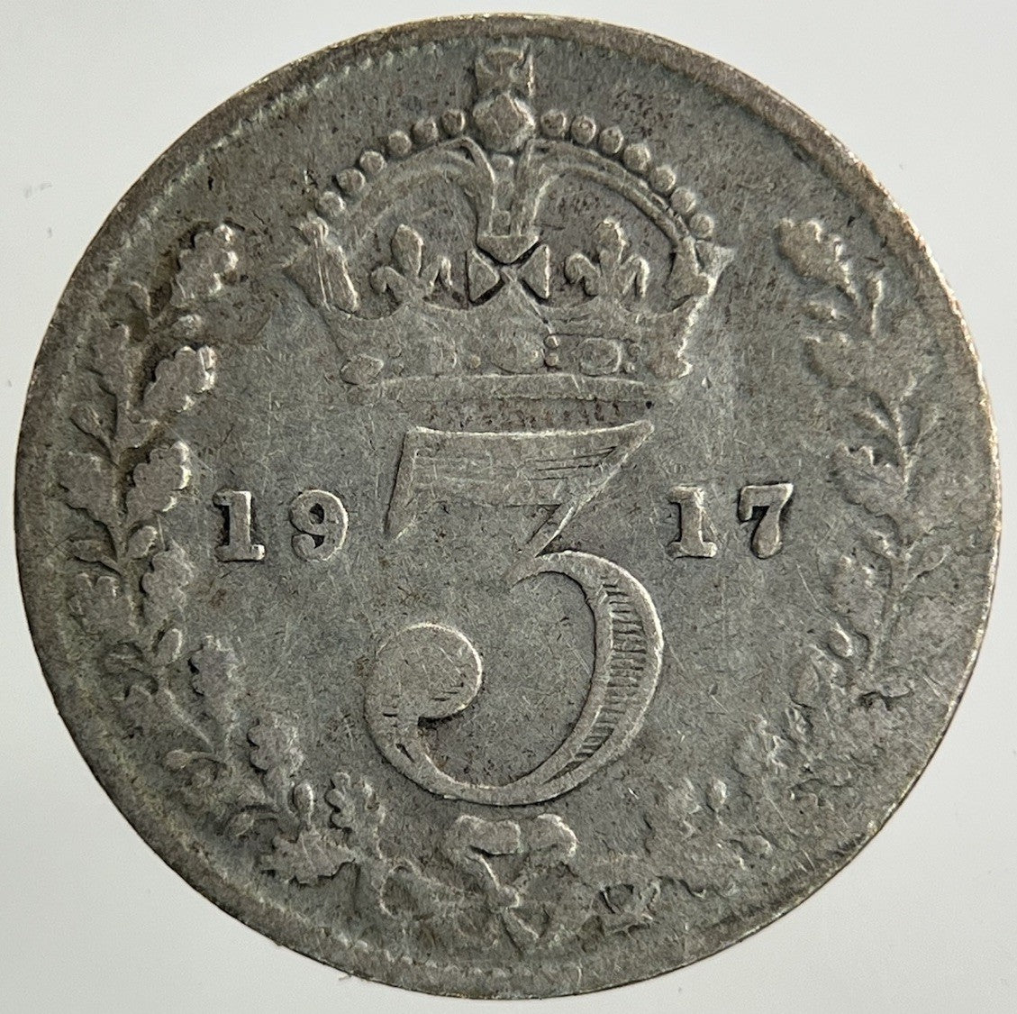 1917 George V Threepence Silver Coin | Collectable Grade