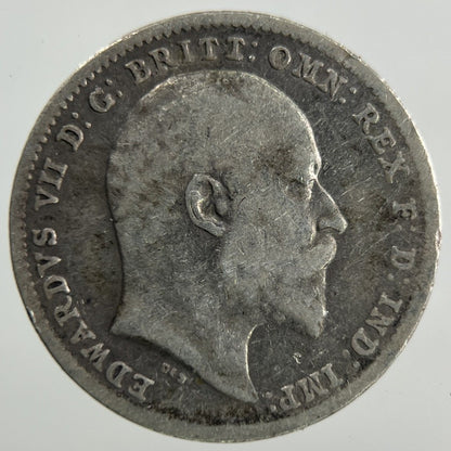 1902 Edward VII Threepence Silver Coin | Collectable Grade