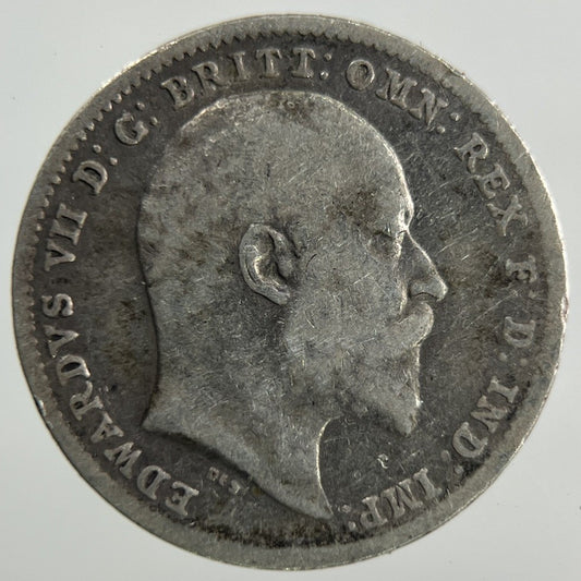 1902 Edward VII Threepence Silver Coin | Collectable Grade