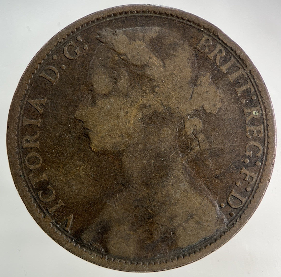 1877 Victoria One Penny Coin | Collectable Grade