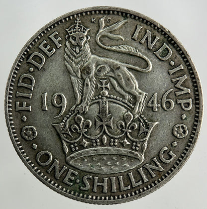 1946 George VI Shilling Silver Coin | Fine Collectable Grade