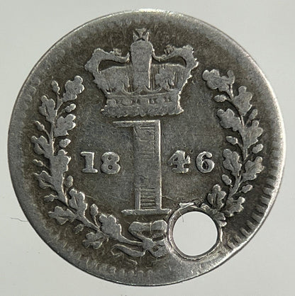 1846 Victoria Maundy One - Pence Silver Coin | Collectable Grade