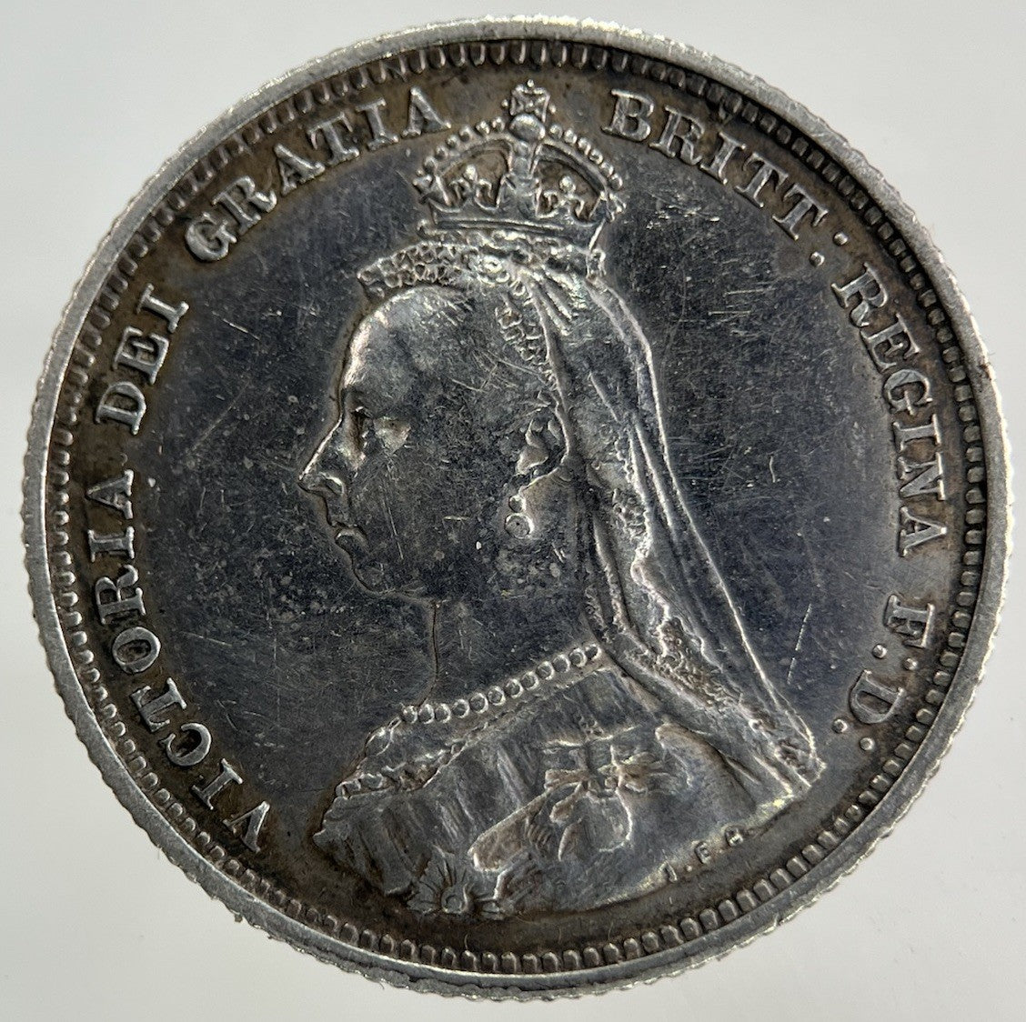 1887 Victoria Shilling Silver Coin | Fine Collectable Grade