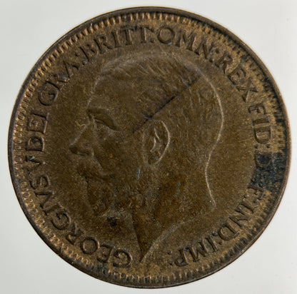 1926 George V Farthing Coin | Fine Collectable Grade