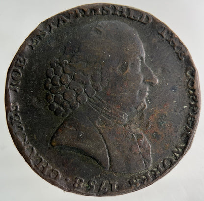 1792 Macclesfield Half - Penny Coin | Collectable Grade