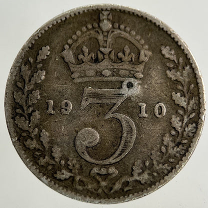 1910 Edward VII Threepence Silver Coin | Collectable Grade