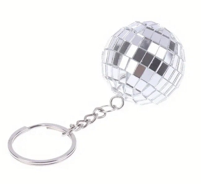 Mini Disco - Ball Keyring Premium Keychain Gift UK
