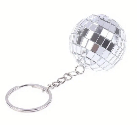 Mini Disco - Ball Keyring Premium Keychain Gift UK