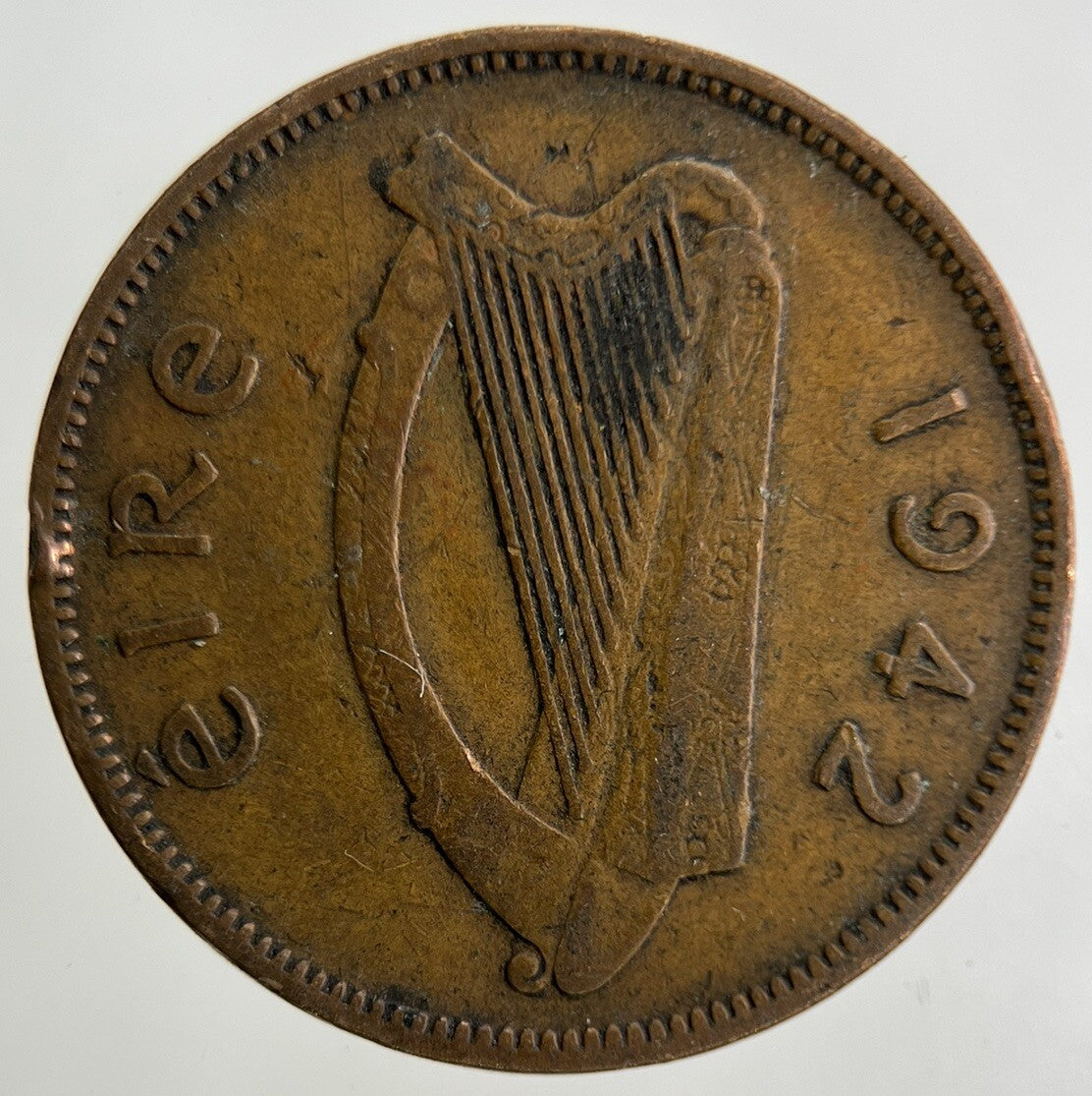 1942 Irish Half - Penny Coin | Collectable Grade