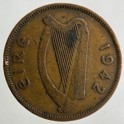1942 Irish Half - Penny Coin | Collectable Grade