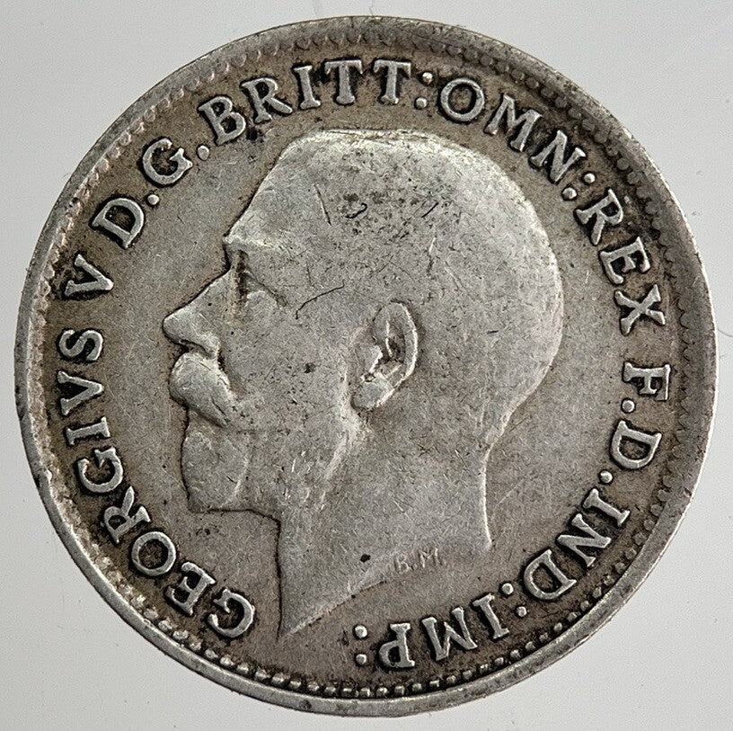 1917 George V Threepence Silver Coin | Very High Grade | a8441