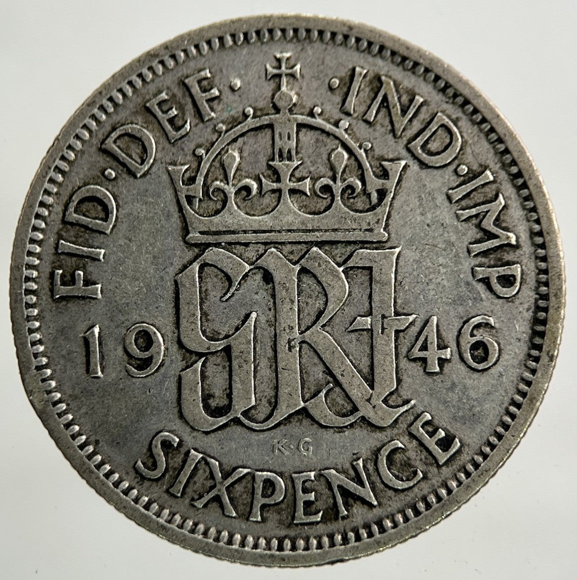 1946 George VI Sixpence Silver Coin | Fine Collectable Grade