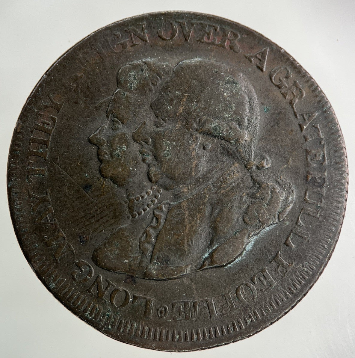 1792 Middlesex Guard & Glory Of Britain Half - Penny Coin | Fine Collectable Grade