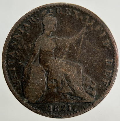 1821 George IV Farthing Coin | Collectable Grade