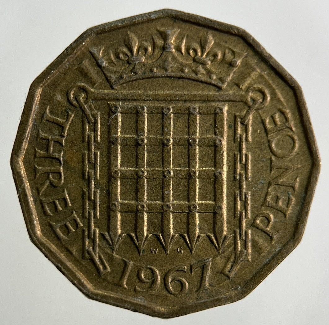1967 Elizabeth II 2nd Brass Threepence Coin | Fine Collectable Grade